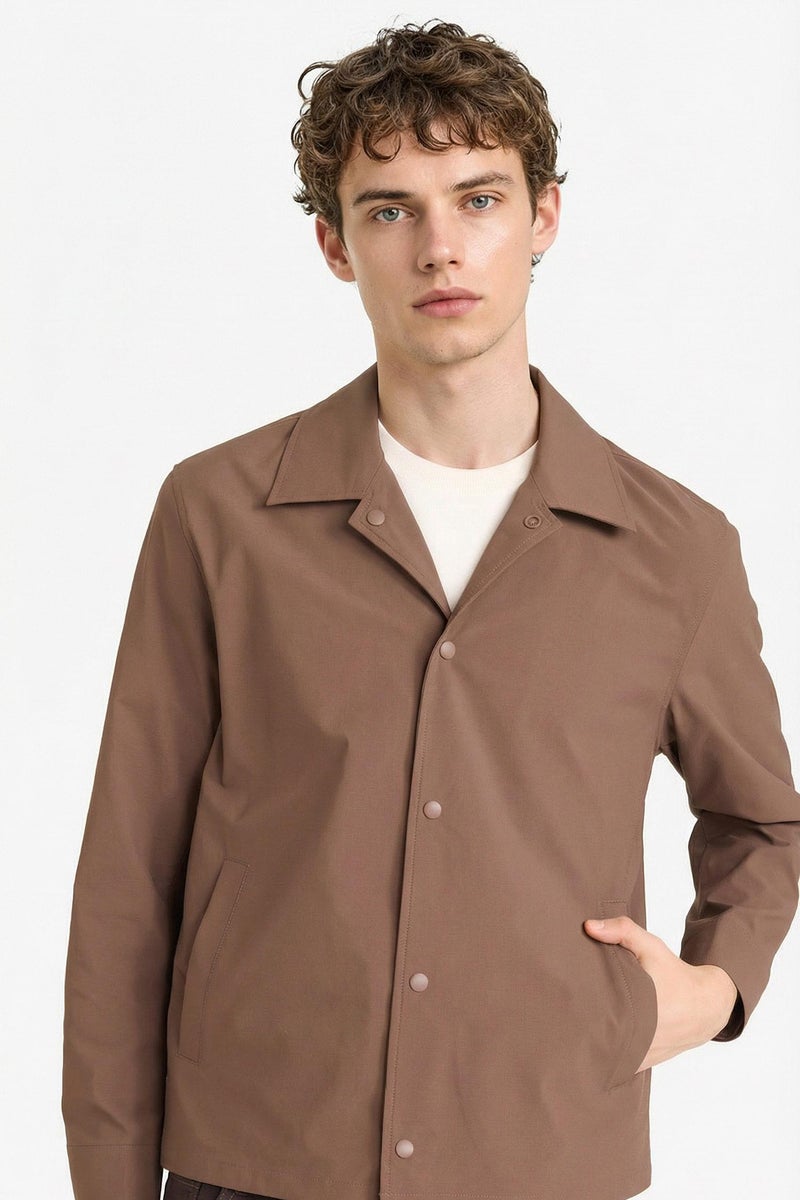 ديفاكتو جاكيت بامب قصة عادية بياقة قميص - Image 3